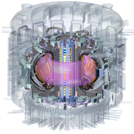 ITER plasma in tokamak iter