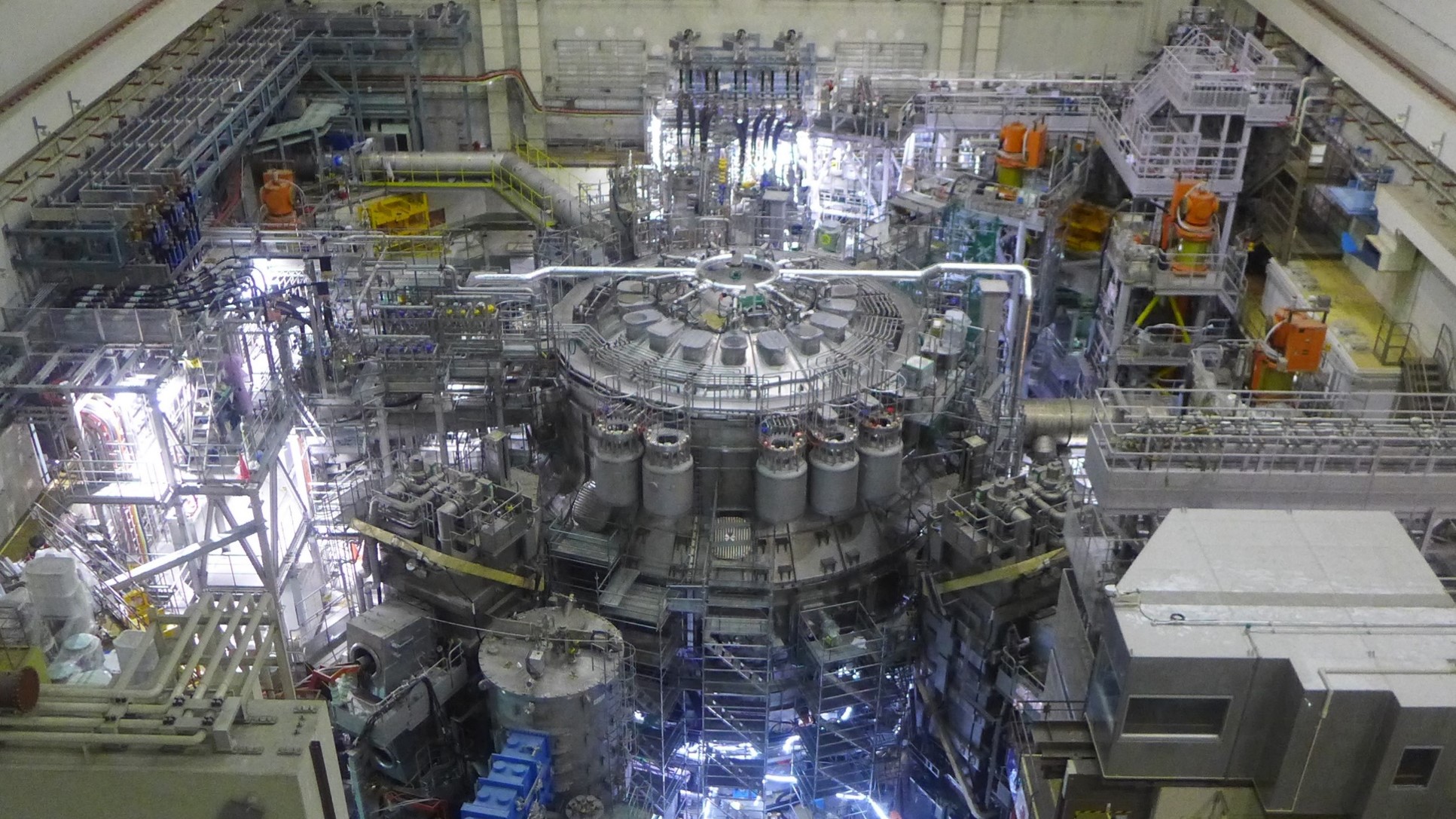 JT60SA Assembly completed View of the assembled tokamak