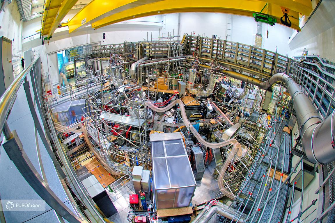 Looking down at W7 X Source EUROfusion Christopher Roux CC BY 4.0 licence