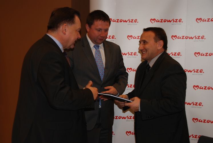 Marszałek Woj. Mazowieckiego Adam Struzik i dyrektor IFPiLM Andrzej Gałkowski